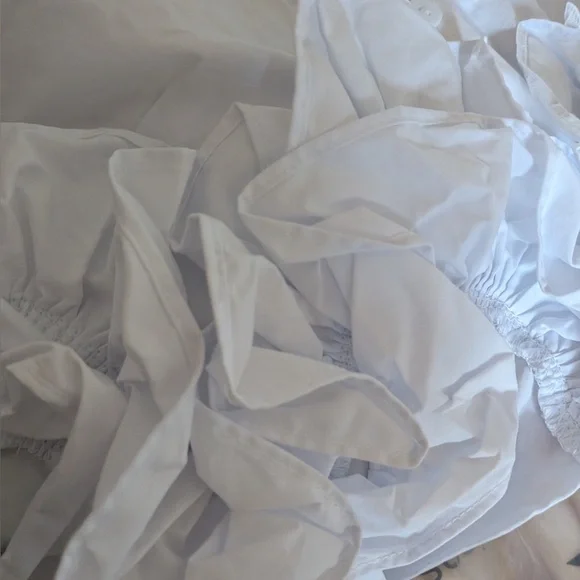 Micas Button Ruffle Ruched Tank Top - Picture 11 of 12